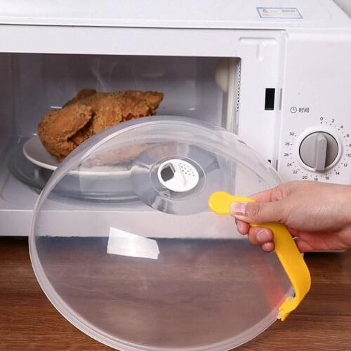 Professional Microwave Food Anti-Sputtering Cover With Handle Heat Resistant Lid for Microwave Food Dropshipping