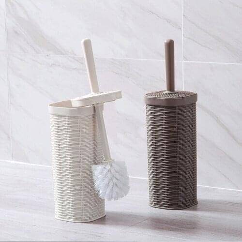 Bathroom soft hair no dead corner toilet brush toilet cleaning brush with base set cleaning supplies ZP7291632