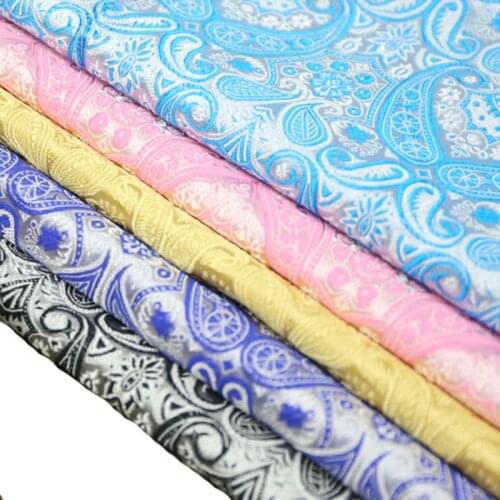 ViaPhil Brand 5 Colors Lucky Ruiyi Feather Leaf Jacquard Brocade Fabric 50x72cm Textile Tissue Patchwork