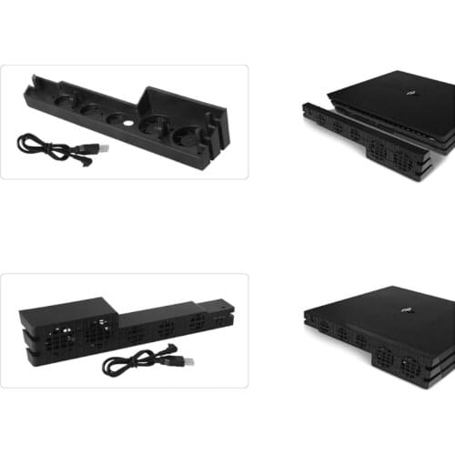 5-Fan External Super Turbo USB Cooling Fan for playstation4 PS4 Pro Game Console K5DB