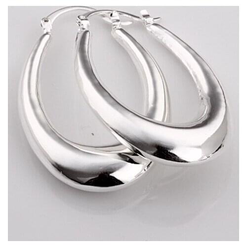 High Quality Wholesale Fashion Jewelry / Silver Charm Earrings / Promotion items silver plated jewelry