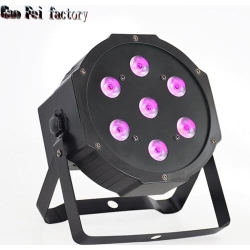 7*12W 4In1 High Quality Rgbw Led Par Can Slim Par Light Dmx Stage Disco Event Lights