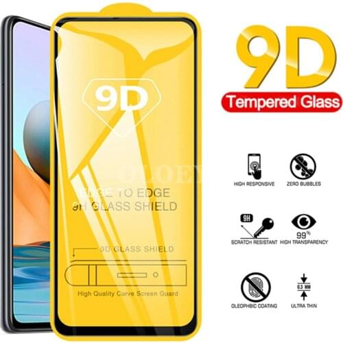 9D Front Tempered glass on Redmi Note 10 Pro Max Full Cover Screen Protector For Xiaomi Redmi Note10 Pro 9pro Guard Sheet Glass