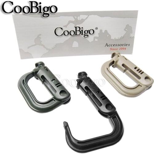 Drink Clip Molle Webbing Backpack Buckle Snap Lock Hike Mountain climb Outdoor Attach Plastic Shackle Carabiner Grimlock Camp