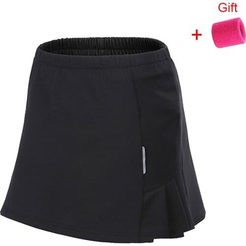 Sports Short Skirt Female Fitness Anti-light Trousers Running Skirt Pleated Skirt Badminton Skirt