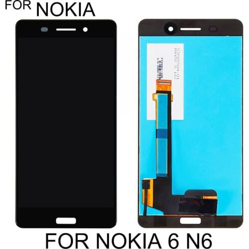 For 5.5" Nokia 6 N6 LCD Display Digitizer Touch Panel Screen Assembly For TA-1021 TA-1033 TA-1025 LCD