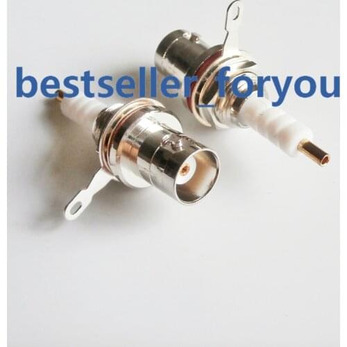 1Pcs Connector MHV 3000V 3KV BNC Jack Pin Bulkhead Solder Deck Mount Straight