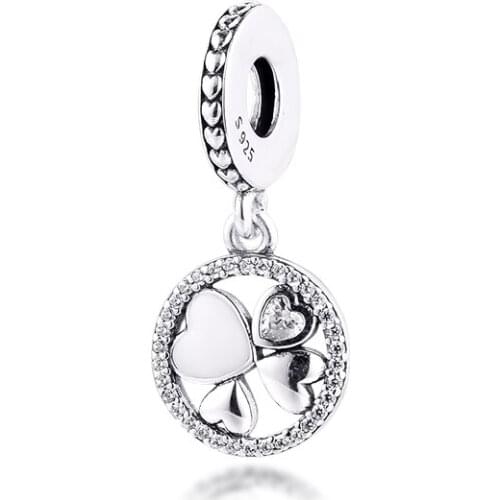 100% 925 Sterling Silver Hearts of Love Charm Fit for Original Pandora Silver Bracelet Beads DIY Jewelry Gift Bijoux