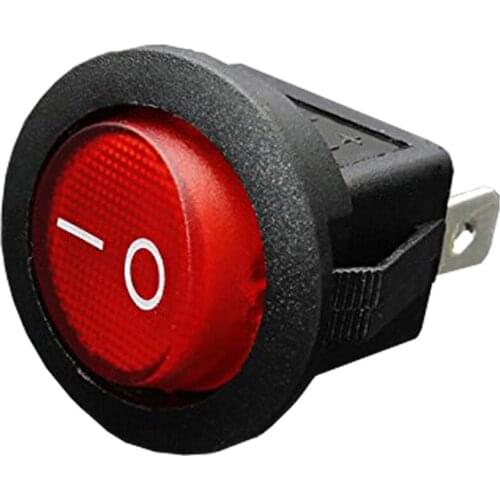 12V 16A LED Bipolar Rocker Switch ON / OFF SPST for Auto Moto Boat - Red