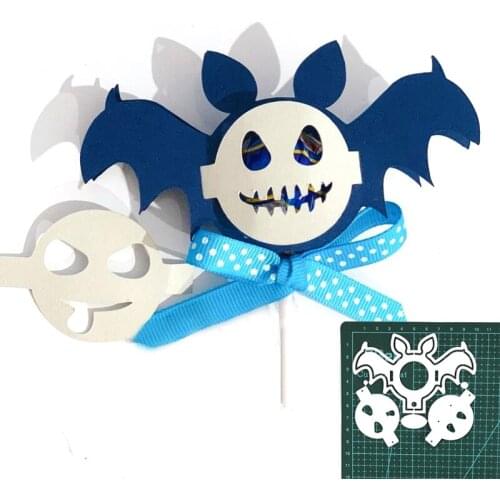 Halloween Bat 3D Loli Holder Metal Cutting Dies For DIY Scrapbooking Decoration Embossing Paper Card Craft Die Cut New 2021