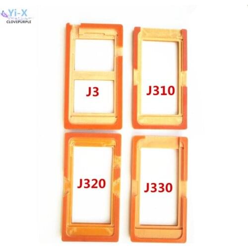 4pcs/lot Glue Mould LCD screen glass Mold Holder for samsung galaxy J3 J310 J320 J330 oca molds for samsung J3 2015 2016 2017