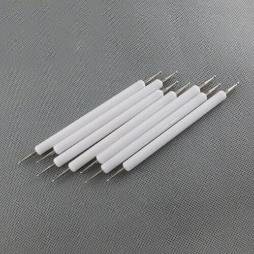 50pcs/lot Nail Art 2 side Dotting Pen Acrylic Gel Polish 3D Design Painting Glitter Sequins Jewelry Pick Up Manicure Nail Tools