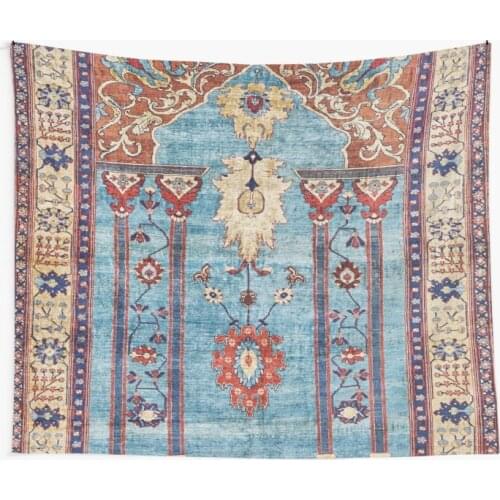 Antique Persian Silk Rug Wall Tapestry Cover Beach Towel Throw Blanket Picnic Yoga Mat Home Decoration