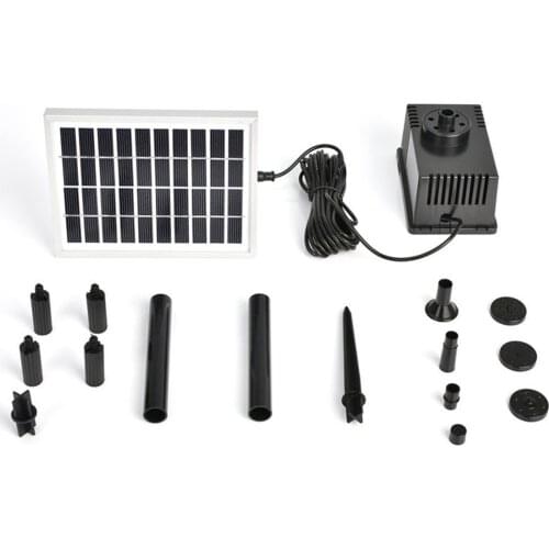 1set 2W Solar Power Brushless Water Pump 10V Motor Fountain Garden Small Pool Landsacape Outdoor Pond Decor Fish Tank Aquarium