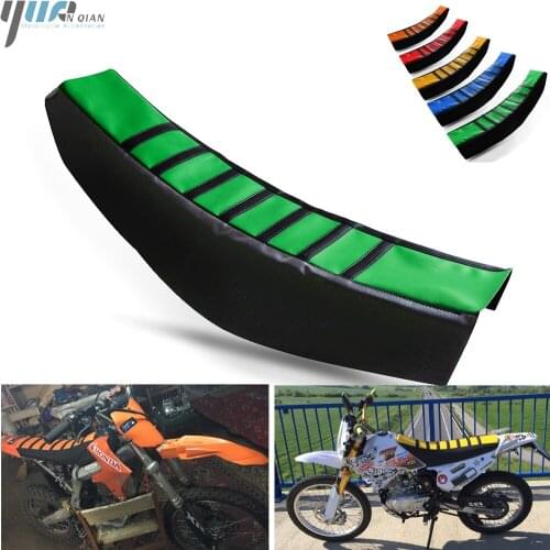 Dirt Pit Bike Enduro Motocross Motorcycle Ribbed Gripper Soft Seat Cover For KAWASAKI VERSYS 650 1000 Honda Suzuki Ducati