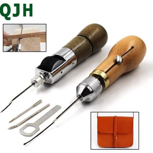 DIY Hand Sewing Machine Waxed Thread for Leather Leather Sewing Tool Leather Craft Edge Stitching Belt Strips Shoemaker Tools