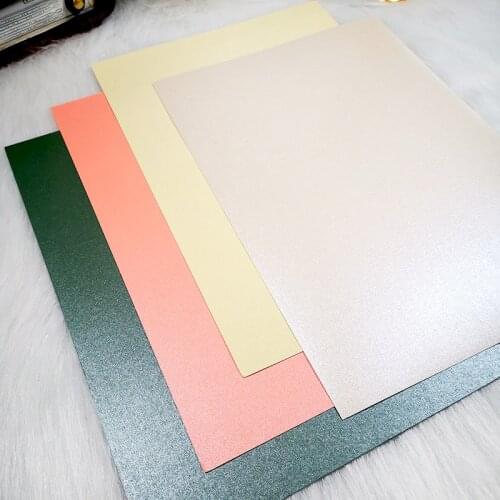 Panalisacraft A4 double-sided pearl effect paper shiny Card Pack 250GSM Paper pad Craft Paper Card Paper Card making paper
