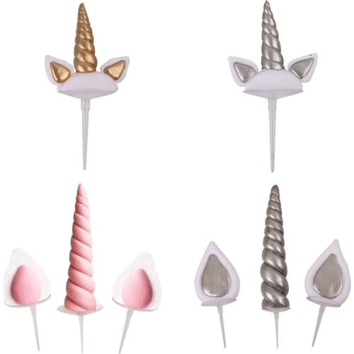 Unicorn Cake Topper Cupcake Decor for Birthday Party Supplies Decor DIY