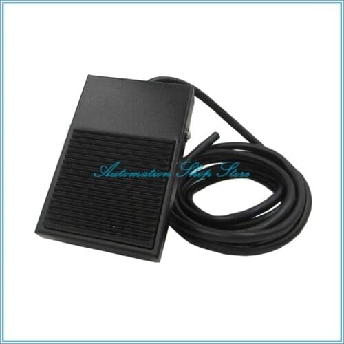 FS-1 AC 220V 10A 1NO 1NC SPDT Black Non-slip Rubber Surface Momentary Switch TFS-1 Foot Switch