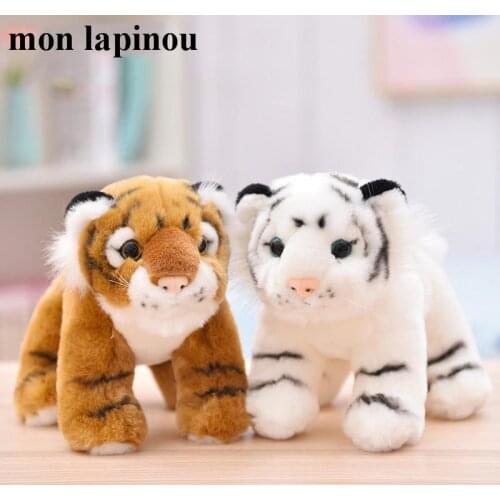 Mon Lapinou 15cm 20cm tiger plush toys small size simulation animal plush doll lifelike plush tiger kids toys childrens gift