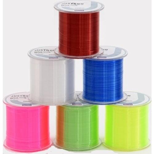 Quality nylon line for fishing wheels 500m colorful fish line 6 pcs total 3000 m