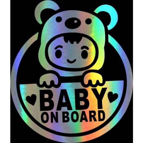 Creative 3D Car Stickers Baby on Board Funny Sticker on Car Motorcycle Stickers and Decal Car Styling Auto Accessories,15cm*13cm