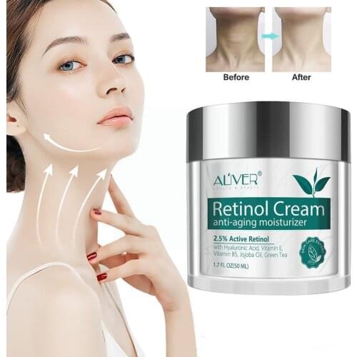 Retinol Cream Anti Aging Moisturizer Firming Lifting Cream Collagen Anti Cream A Retinol Acid Face Vitamins Wrinkle Hyaluro A2Z1