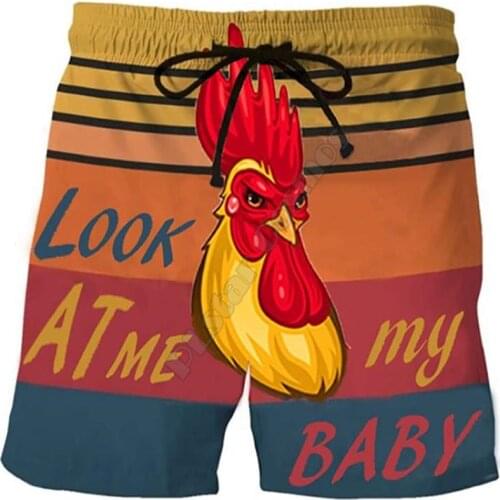 PLstar Cosmos Summer Casual Shorts Look At Me My Baby 3D Printed Trousers For Women Men Shorts Comfortable breathable