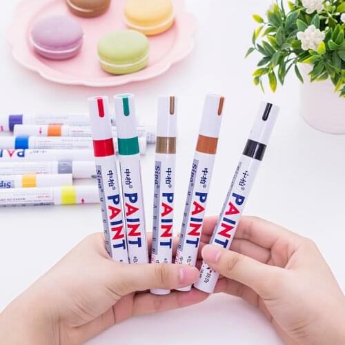 LifeMaster Sipa Paint Marker 3mm 12 Colors Available Gold/Silver/Pink/White Mark on Everything