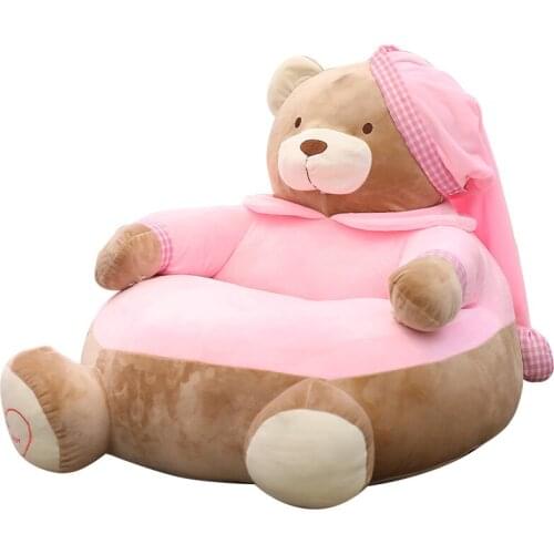 Cute cartoon bear kids sofa mini sofa chair plush toy bears tatami mat kindergarten children birthday gift 55x50x65cm DY50555