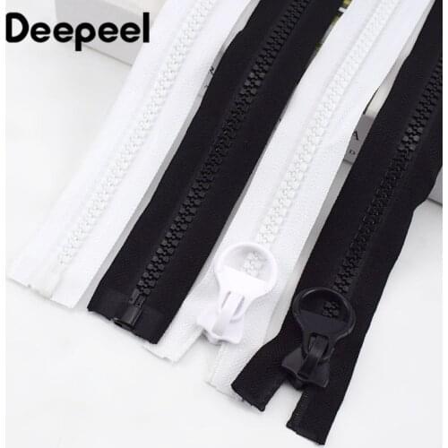 1pc Deepeel 60-250cm 8# Resin Zipper Open End Long Zip Closure DIY Sewing Down Jacket Coat Tent Tailor Diy Accessories ZA011
