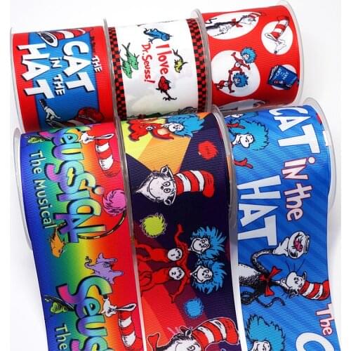 Cartoon Grosgrain/Satin Ribbon Cartoons Printed Ribbon For Crafts Decoration Bow 10Yards 26743