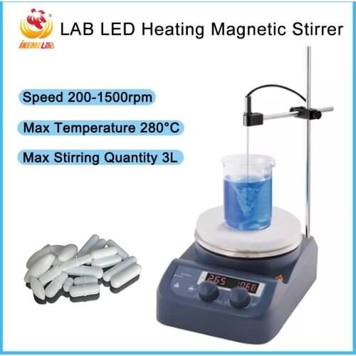Magnetic Stirrer Heating 280°C stirrer And Stir Bar Large-Capacity laboratory Equipment