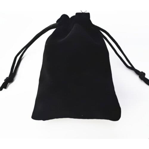 New fashion flannel bags of high-grade gift packing black velvet bag jewelry bags jewelry box wholesale 7*9