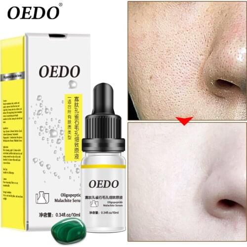 OEDO 10ml Shrink Pores Oligopeptide Malachite Liquid Face Serum Whitening Plant Skin Care Anti Aging Anti Wrinkle Cream