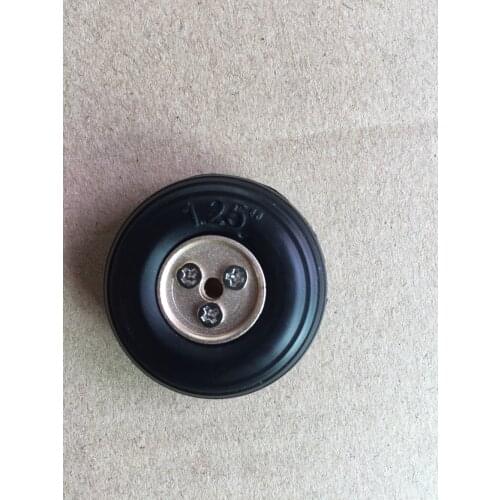 RC Airplane PU wheel with Dia-Casting Aluminum hub 1.25'' / 32mm (D32mm x d3.1mmx H12mm) tail wheel for RC airplanes