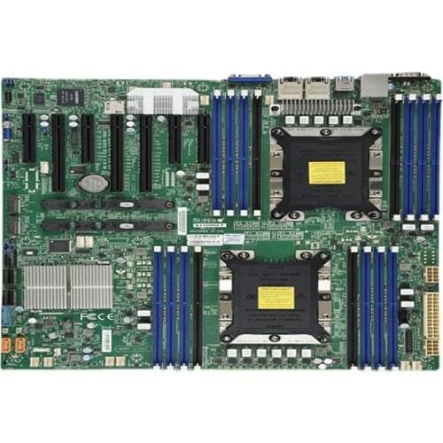 X11-DPH-T Server Million Gigabit Nic C627 Large Motherboard Dual CPU Dual Display Card Multi-Hard Disk 10sata