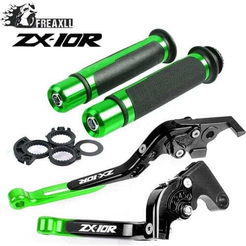 For Kawasaki ZX10R ZX-10R ZX 10R 2016 Folding Extendable Adjustable CNC Aluminum Brakes Clutch Levers Handle Hand Grips Set