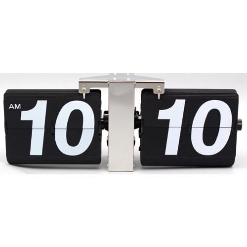 Modern Digital Mechanical Retro Flip Down Clock with Internal Gear Operated