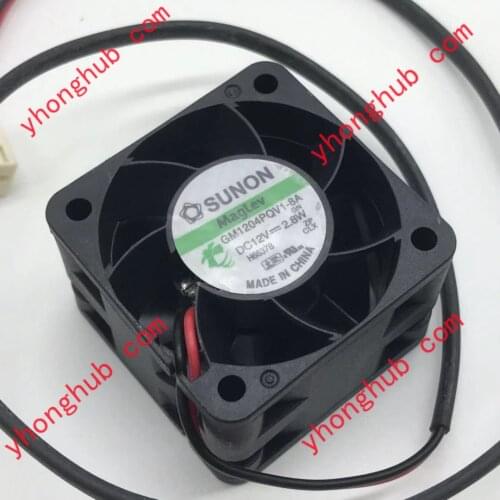 SUNON GM1204PQV1-8A GN DC 12V 2.8W 40x40x28mm Server Cooling fan