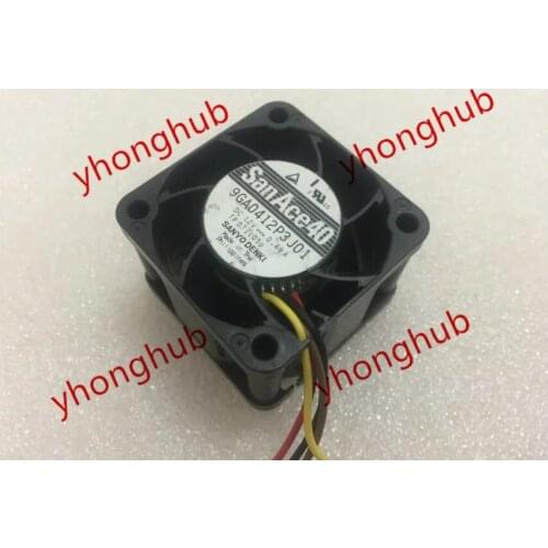 Sanyo Denki 9GA0412P3J01 DC 512 0.49A 40x40x28mm Server Cooling Fan