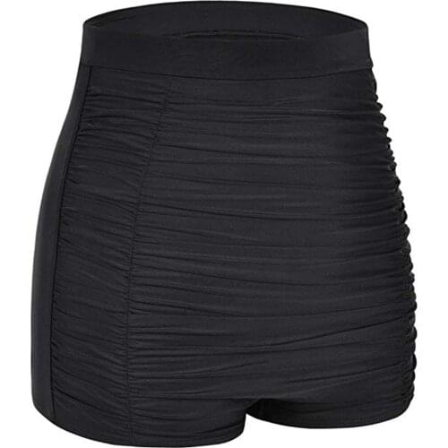 Women High Waist Bikinis Swimsuit Plus Size Beach Shorts Bikini Outdoor Solid Color Pants Bottoms Swim Briefs Bañadores Mujer