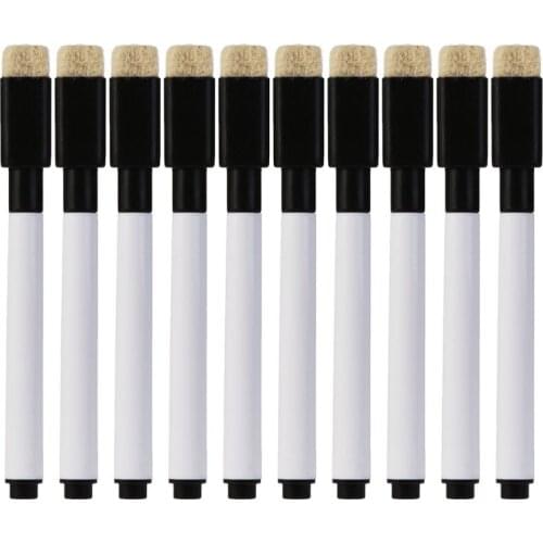 10 Pcs Magnetic Whiteboard Pen Erasable Marker Office School Stationery Supplies