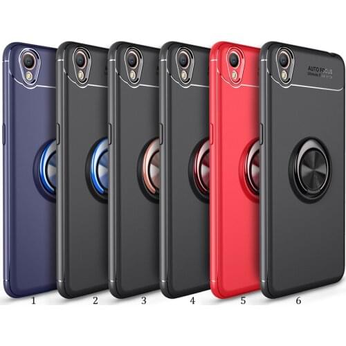 100pcs/lot For OPPO F19 Pro Plus A94 A74 A54 Chromed Ring Invisible Stand Matte TPU Case For OPPO A37 A55 5G A57 A59 A77