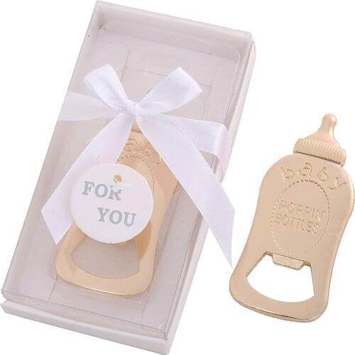 12pcs/lot Baby Shower Party Favor Bottle Opener Baby Shower Party Supplies Decoration Return Gift for Guest Birthday Shower