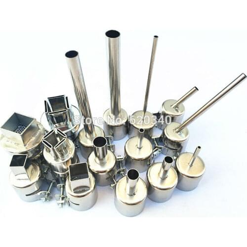 15 pcs/kit Lengthen Universal BGA Nozzle SMD hot air station hot air gun Dedicated BGA Nozzles for ATTEN SAIKE 852D+ 850 909D