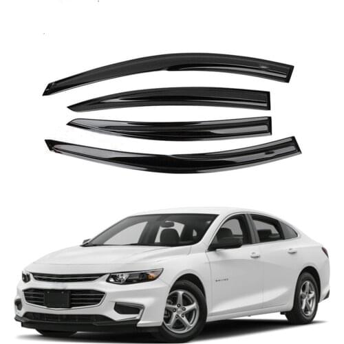 For Chevrolet Malibu XL 2017 2018 2019 Acrylic Window Visor Rain Sun Smoke Guard Deflector Shade Awning Shelter Trim Cover Trim