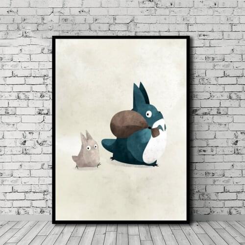 Home Wall Art Modular Decor Canvas Painting Miyazaki Hayao Anime Nordic Modern Style Pictures Printed Simple Poster Living Room