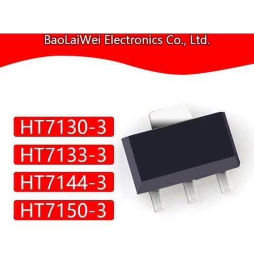 20pcs HT7130-3 HT7133-3 HT7144-3 HT7150-3 3SOT89 chip Electronic Components Integrated Circuitsvoltage regulator Low Power LDO