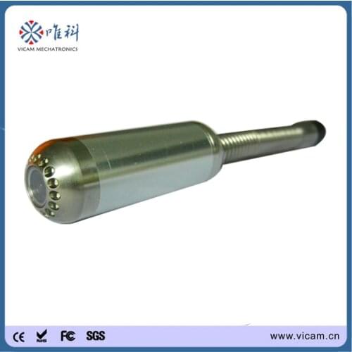 29mm stainless steel pipe inspection camera head with built-in 512Hz transmitter and two skids